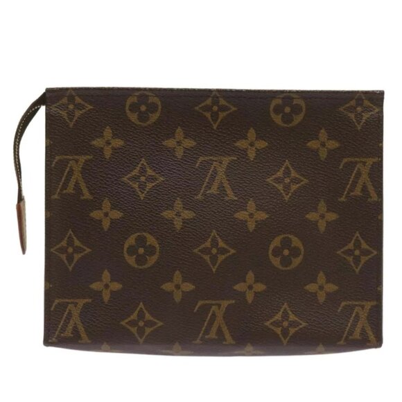 LOUIS VUITTON Monogram Poche Toilette 19 Pouch - Picture 1 of 15
